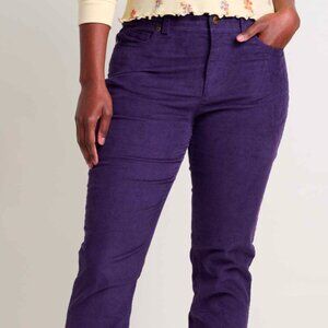 Toad & Co Karuna Cord Corduroy Pants Blackcurrant/Purple